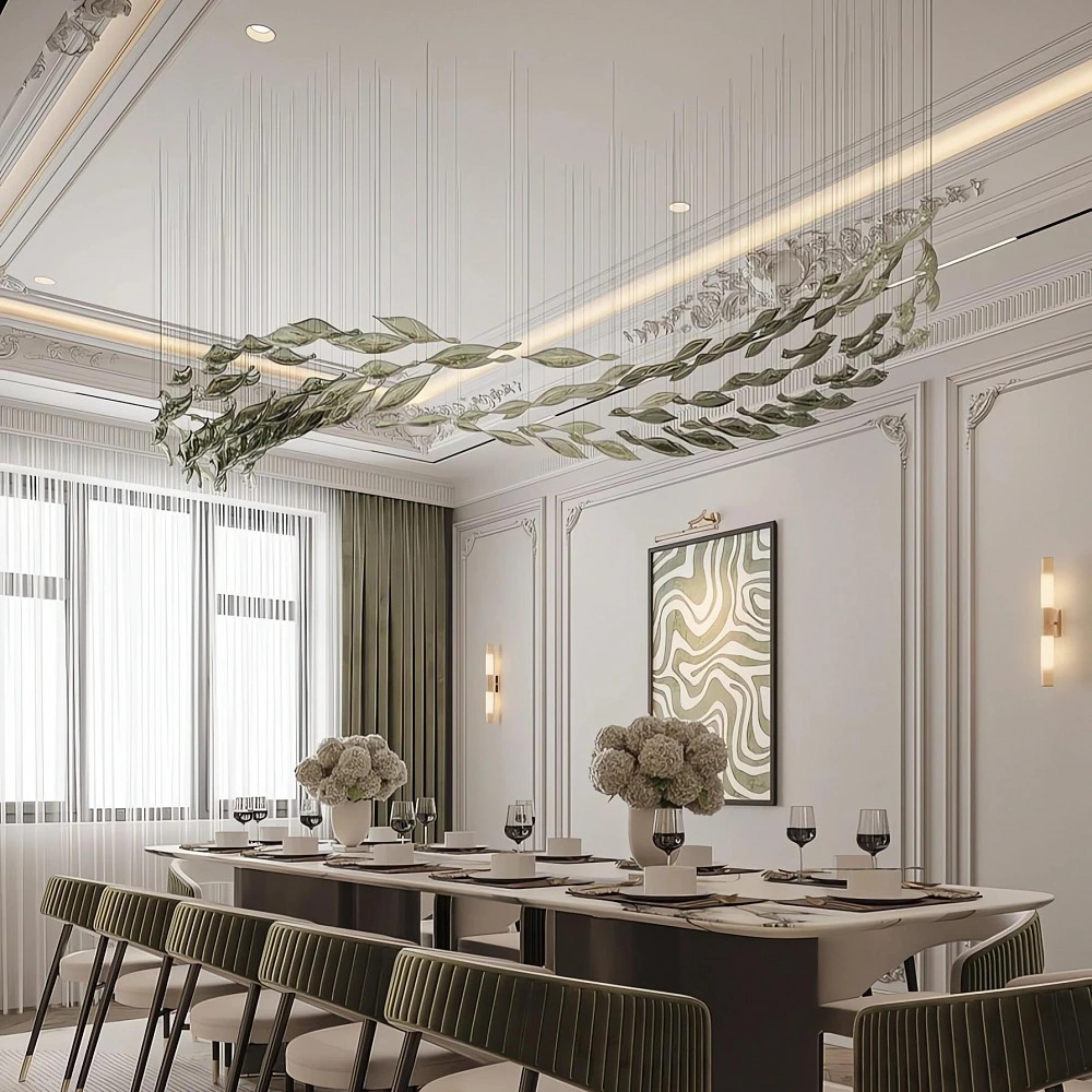 Композиция Fish Art Glass Green Dining