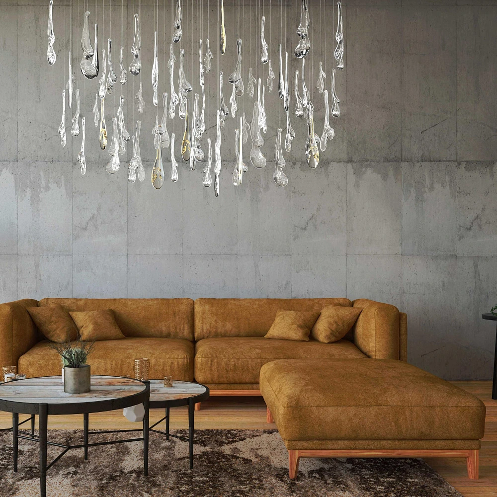 Herbarium Art Glass Chandelier 