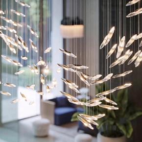 Световая композиция Moonlight Murmuration Installation
