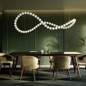 Люстра Pearl Necklace Chandelier Dining