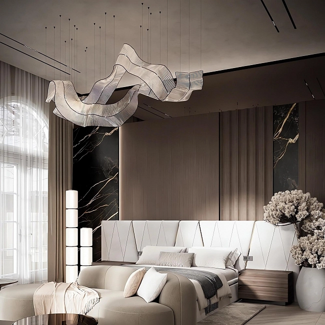 Световая композиция Glass Bands Bedroom